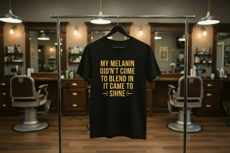 Melanin Folded Shirt Mockup